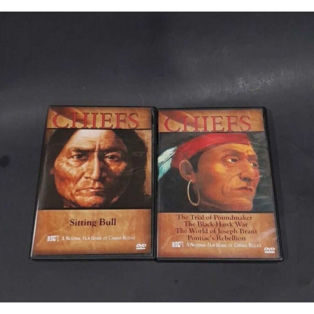 Chiefs: Sitting Bull Part 1 and 2  And Trial Of Poundmaker,(DVD, 2006) Lot Of 2